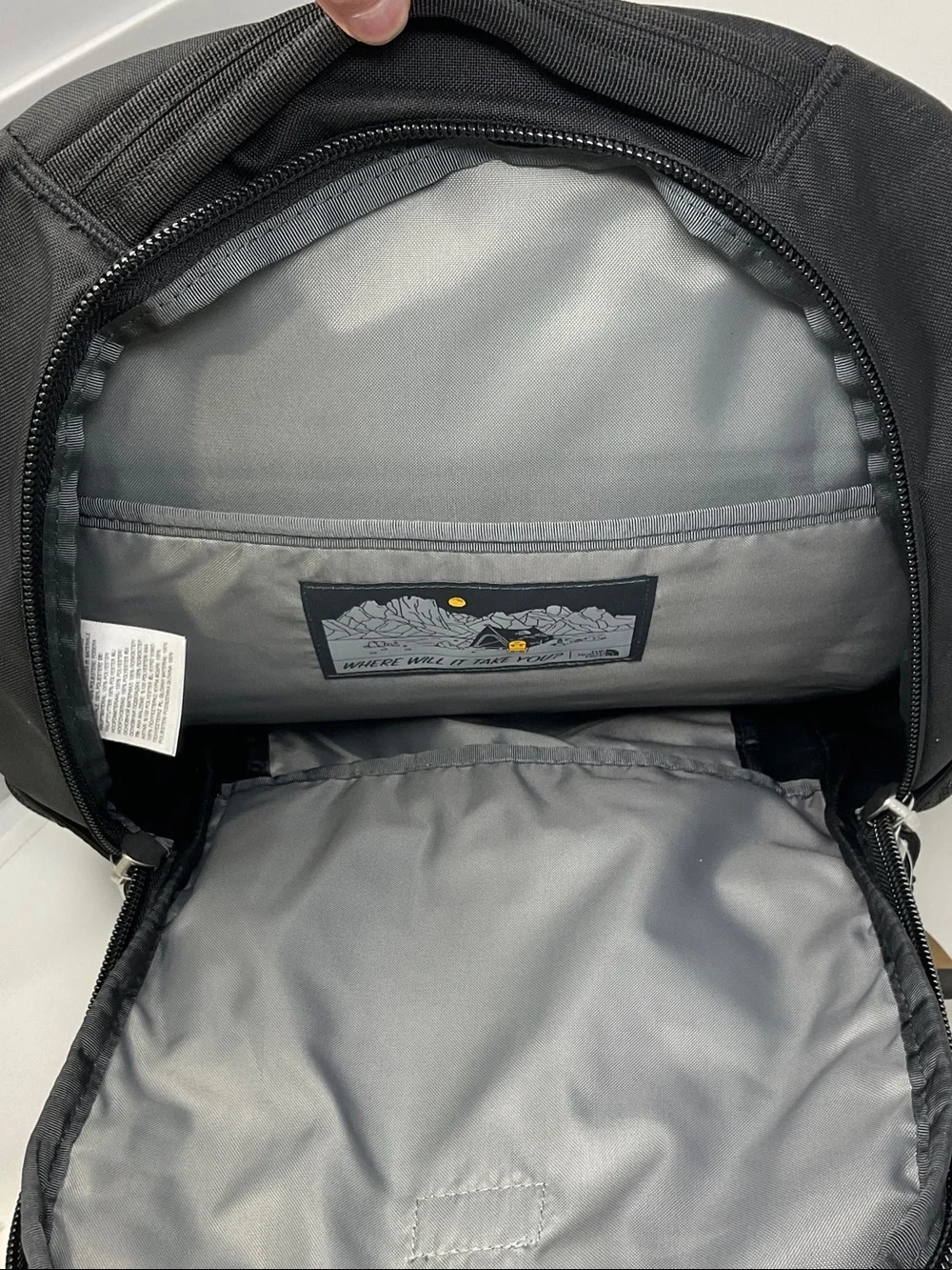 The North Face Gray & Black Jester Everyday Backpack with Front Bungee